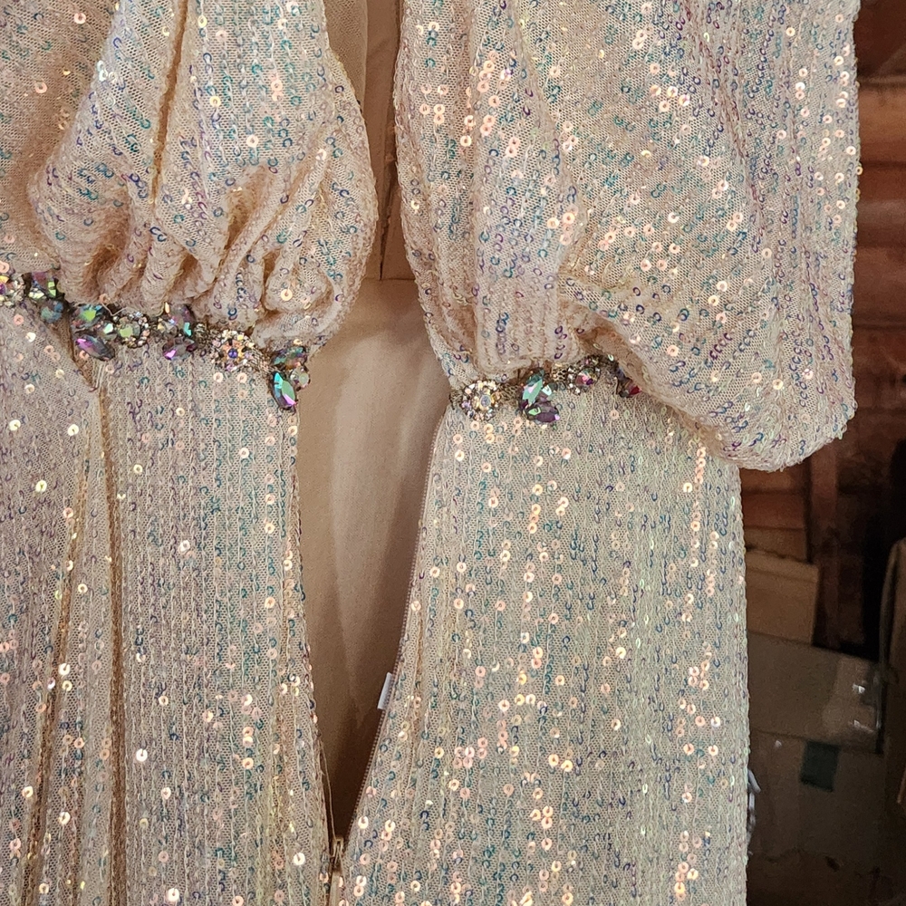 Elegant Sequin Prom Dress